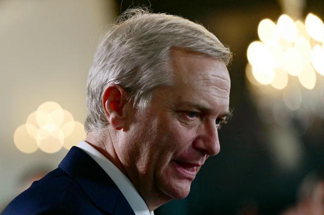 (FILES) Chile's President-elect Jose Antonio Kast gestures during a meeting with Peru's President Jose Jeri at the government palace in Lima on January 7, 2026. Chile’s president-elect, the far-right Jose Antonio Kast, questioned on February 16, 2026, the economic aid that the current Chilean government will send to Cuba, which is mired in a deep economic crisis worsened by pressure from the United States. (Photo by ERNESTO BENAVIDES / AFP)