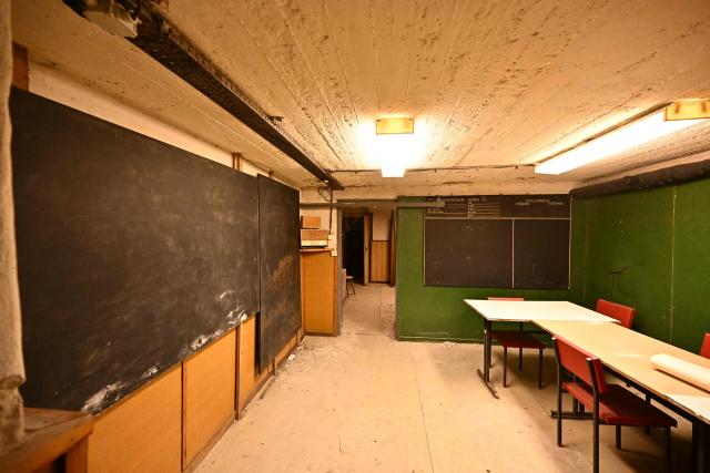 This picture shows an interior of the second civil defense shelter during a visit with AFP journalists in Nitra, Slovakia, on January 13, 2026. The war in neighbouring Ukraine feels distant to many in the Slovak city of Nitra but the local council is preparing for the worst and revamping its Cold War-era nuclear fallout shelters. (Photo by Joe Klamar / AFP)