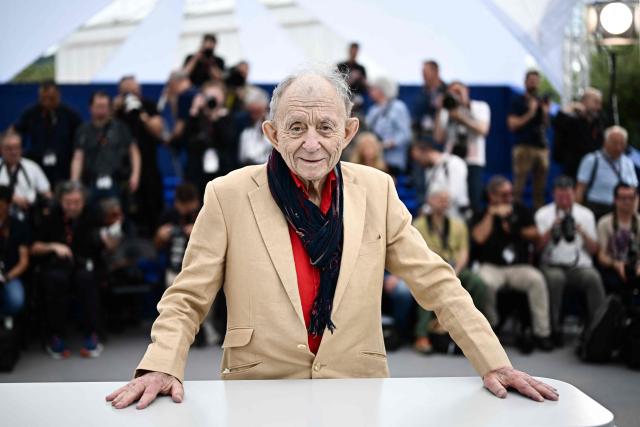 (FILES) US director Frederick Wiseman poses during a photocall for the film "Law and Order" at the 77th edition of the Cannes Film Festival in Cannes, southern France, on May 16, 2024. Documentary filmmaker Frederick Wiseman died on February 16, 2026, at the age of 96. (Photo by LOIC VENANCE / AFP)