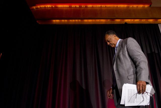 (FILES) Reverend Jesse Jackson, Sr., founder of the Rainbow/PUSH Coalition, leaves after speaking during the National Urban League's "Redeem the Dream Summit" commemorating the 50th Anniversary of the March on Washington in Washington, DC on August 23, 2013. Veteran US civil rights activist Reverend Jesse Jackson died on February 17, 2026, his family said in a statement. He was 84. (Photo by Saul LOEB / AFP)