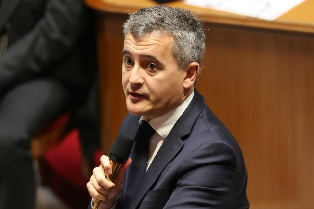 France's Justice Minister Gerald Darmanin answers during a session of questions to the government at The National Assembly, France's lower house of parliament in Paris on February 17, 2026. (Photo by Alain JOCARD / AFP)