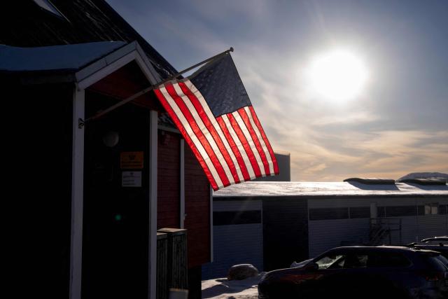 The US consulate in Nuuk, Greenland, pictured on February 17, 2026. (Photo by Bo Amstrup / Ritzau Scanpix / AFP) / Denmark OUT