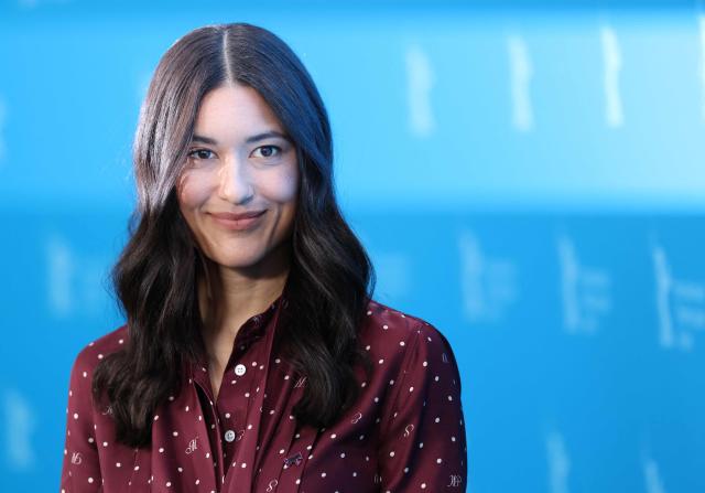 US actress Julia Jones poses during a photo call for the film 'The Weight' presented in Berlinale Special Gala at the 76th Berlinale, Europe's first major film festival of the year, in Berlin on February 17, 2026. (Photo by Ronny HARTMANN / AFP)