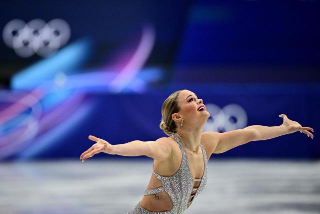 Belgium's Loena Hendrickx competes in the figure skating women's single skating short program during the Milano Cortina 2026 Winter Olympic Games at Milano Ice Skating Arena in Milan on February 17, 2026. (Photo by JULIEN DE ROSA / AFP)