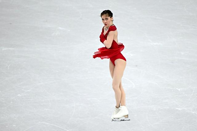 USA's Isabeau Levito competes in the figure skating women's single skating short program during the Milano Cortina 2026 Winter Olympic Games at Milano Ice Skating Arena in Milan on February 17, 2026. (Photo by Gabriel BOUYS / AFP)