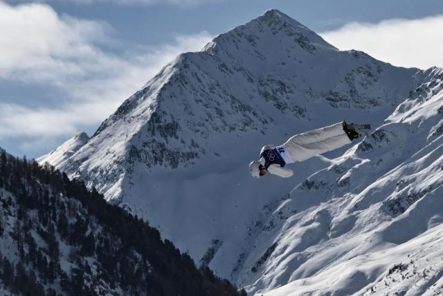 Australia's Airleigh Frigo competes in the freestyle skiing women's aerials qualification 2 during the Milano Cortina 2026 Winter Olympic Games at Livigno Aerials & Moguls Park, in Livigno (Valtellina), on February 18, 2026. (Photo by Jeff PACHOUD / AFP)
