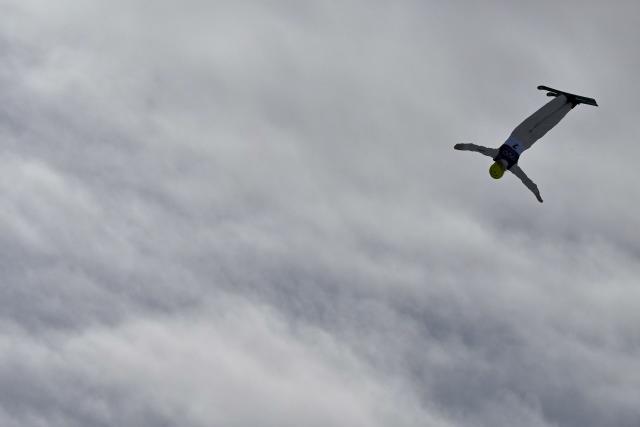 Australia's Danielle Scott competes in the freestyle skiing women's aerials final 1 during the Milano Cortina 2026 Winter Olympic Games at Livigno Aerials & Moguls Park, in Livigno (Valtellina), on February 18, 2026. (Photo by Jeff PACHOUD / AFP)