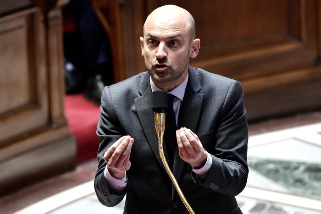 France's Foreign Affairs Minister Jean-Noel Barrot answers during a session of questions to the government at the National Assembly, France's lower house of parliament, in Paris on February 18, 2026. (Photo by STEPHANE DE SAKUTIN / AFP)