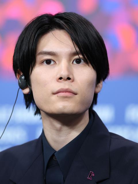 Japanese actor Riku Hagiwara attends a press conference for the film "A New Dawn" presented in competition at the 76th Berlinale, Europe's first major film festival of the year, in Berlin on February 18, 2026. (Photo by Ronny HARTMANN / AFP)