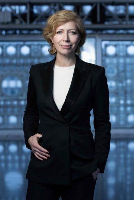 Newly appointed head of the Arab World Institute (IMA), Anne-Claire Legendre poses at the Institut du Monde Arabe (IMA - Arab World Institute) in Paris on February 18, 2026. (Photo by Joel Saget / AFP)