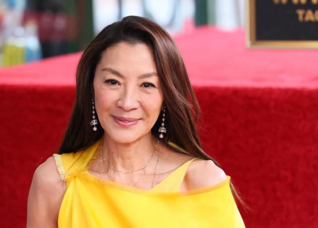 Malysian actress Michelle Yeoh is honored with the 2,836th star on the Hollywood Walk of Fame on February 18, 2026 in Hollywood, California. (Photo by JEAN BAPTISTE LACROIX / AFP)