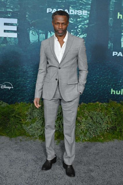 US actor Sean Patrick Thomas attends the premiere of "Paradise" Season 2 at the Paramount Theatre in Los Angeles, California, on February 18, 2026. (Photo by LISA O'CONNOR / AFP)