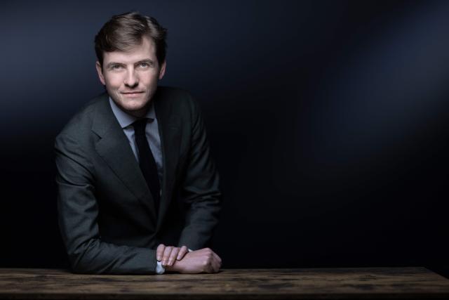 (FILES) French political activist, founder and editor-in-chief of the media outlet Frontieres Erik Tegnйr poses during a photo session in Paris on February 10, 2026. A TV show hosted by Gauthier Le Bret, with Erik Tegnйr, head of the identitarian media outlet Frontiиres, as its main commentator, will take over the 11 a.m.–1 p.m. slot on CNews following the departures of Jean-Marc Morandini and Sonia Mabrouk, the channel told AFP on February 19, 2026, confirming a report by Le Parisien. (Photo by JOEL SAGET / AFP)