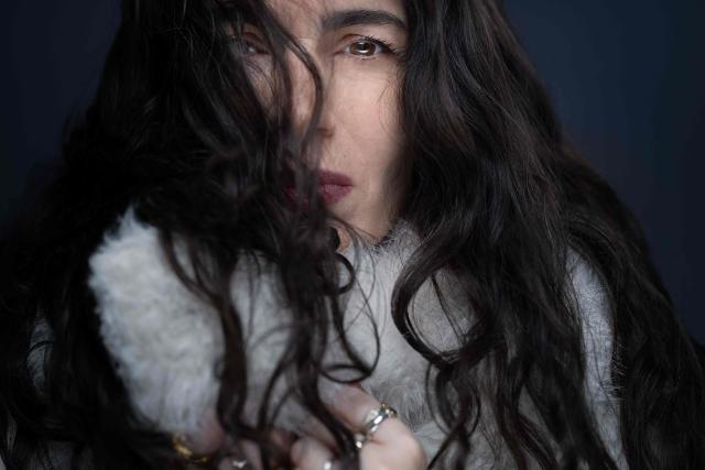 French-Israeli musician and singer Yael Naim poses during a photo session in Paris on February 18, 2026. (Photo by JOEL SAGET / AFP)