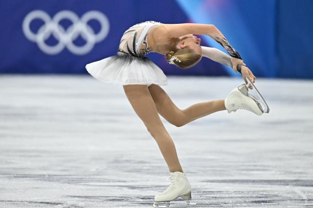 Finland's Iida Karhunen competes in the figure skating women's single free skating final during the Milano Cortina 2026 Winter Olympic Games at Milano Ice Skating Arena in Milan on February 19, 2026. (Photo by Gabriel BOUYS / AFP)