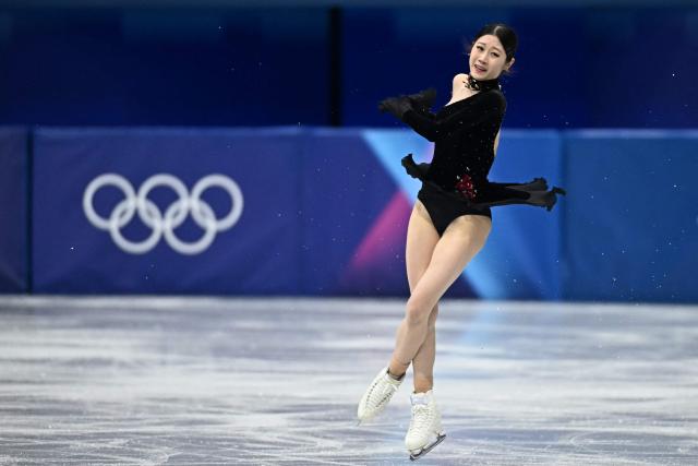 South Korea's Lee Haein competes in the figure skating women's single free skating final during the Milano Cortina 2026 Winter Olympic Games at Milano Ice Skating Arena in Milan on February 19, 2026. (Photo by Gabriel BOUYS / AFP)