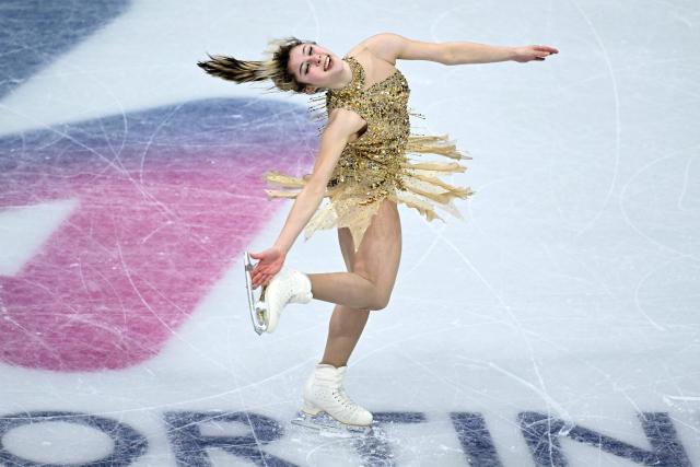 USA's Alysa Liu competes in the figure skating women's single free skating final during the Milano Cortina 2026 Winter Olympic Games at Milano Ice Skating Arena in Milan on February 19, 2026. (Photo by WANG Zhao / AFP)