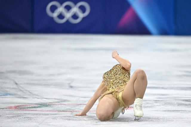 USA's Alysa Liu competes in the figure skating women's single free skating final during the Milano Cortina 2026 Winter Olympic Games at Milano Ice Skating Arena in Milan on February 19, 2026. (Photo by Gabriel BOUYS / AFP)
