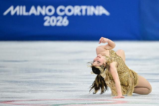 USA's Alysa Liu competes in the figure skating women's single free skating final during the Milano Cortina 2026 Winter Olympic Games at Milano Ice Skating Arena in Milan on February 19, 2026. (Photo by Piero CRUCIATTI / AFP)