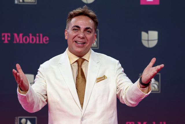 Mexican singer Cristian Castro attends Univision's 38th Premio Lo Nuestro at the Kaseya Center in Miami, Florida, on February 19, 2026. (Photo by Giorgio Viera / AFP)