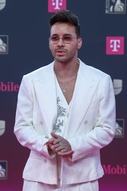 US singer Prince Royce attends Univision's 38th Premio Lo Nuestro at the Kaseya Center in Miami, Florida, on February 19, 2026. (Photo by Giorgio Viera / AFP)