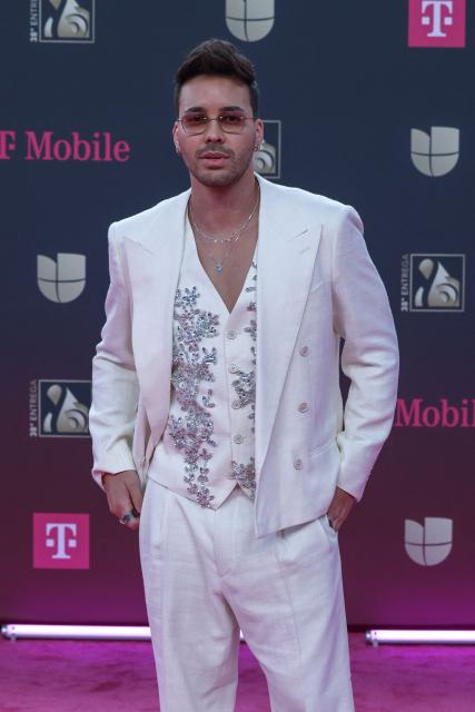 US singer Prince Royce attends Univision's 38th Premio Lo Nuestro at the Kaseya Center in Miami, Florida, on February 19, 2026. (Photo by Giorgio Viera / AFP)
