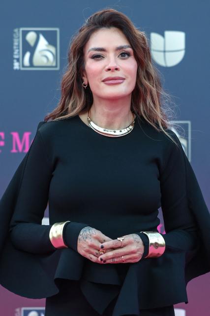 Puerto Rican singer and songwriter Kany Garcia attends Univision's 38th Premio Lo Nuestro at the Kaseya Center in Miami, Florida, on February 19, 2026. (Photo by Giorgio Viera / AFP)