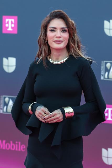 Puerto Rican singer and songwriter Kany Garcia attends Univision's 38th Premio Lo Nuestro at the Kaseya Center in Miami, Florida, on February 19, 2026. (Photo by Giorgio Viera / AFP)