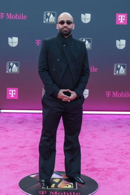 US rapper Arcangel attends Univision's 38th Premio Lo Nuestro at the Kaseya Center in Miami, Florida, on February 19, 2026. (Photo by Giorgio Viera / AFP)