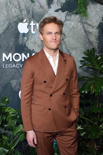 US actor Wyatt Russell attends the premiere of Apple TV's series "Monarch: Legacy of Monsters" Season 2 at the TCL Chinese Theatre in Hollywood, California, on February 19, 2026. (Photo by VALERIE MACON / AFP)