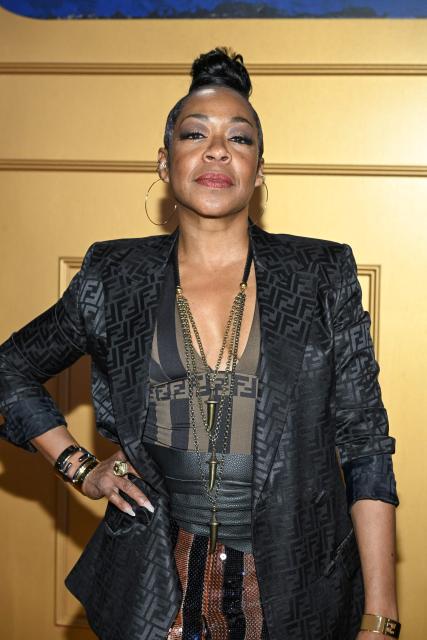 US actress Tichina Arnold attends the premiere of Apple TV's series "Monarch: Legacy of Monsters" Season 2 at the TCL Chinese Theatre in Hollywood, California, on February 19, 2026. (Photo by LISA O'CONNOR / AFP)