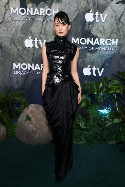 Japanese actress Mari Yamamoto attends the premiere of Apple TV's series "Monarch: Legacy of Monsters" Season 2 at the TCL Chinese Theatre in Hollywood, California, on February 19, 2026. (Photo by VALERIE MACON / AFP)