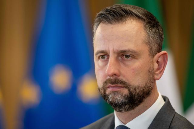 Poland's Deputy Prime Minister and Minister of Defence Wladyslaw Kosiniak-Kamysz takes part in press conference after the European Group of Five (GoF) defence ministers meeting in The Collegium Maius - the Jagiellonian University's oldest building in Krakow, February 20, 2026. (Photo by Wojtek RADWANSKI / AFP)