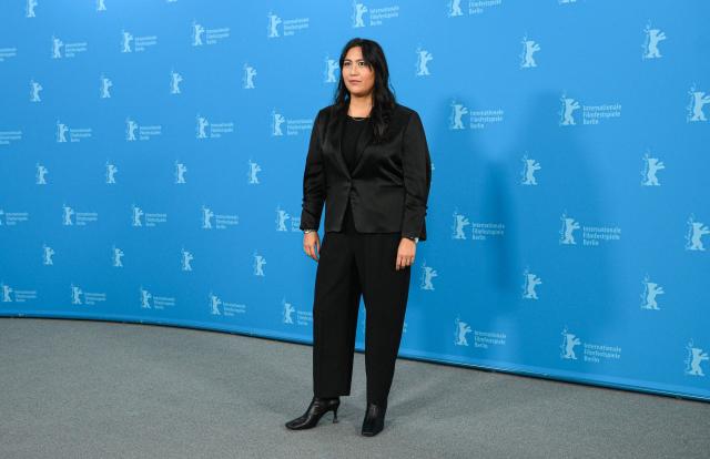 US director Beth de Araujo poses during a photo call for the film "Josephine" presented in competition at the 76th Berlinale, Europe's first major film festival of the year, in Berlin on February 20, 2026. (Photo by RALF HIRSCHBERGER / AFP)