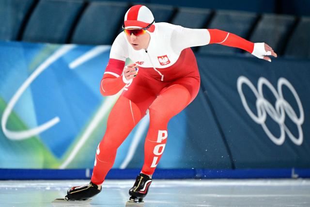 Poland's Natalia Czerwonka competes in the speed skating women's 1500m during the Milano Cortina 2026 Winter Olympic Games at Milano Speed Skating Stadium in Milan on February 20, 2026. (Photo by Piero CRUCIATTI / AFP)