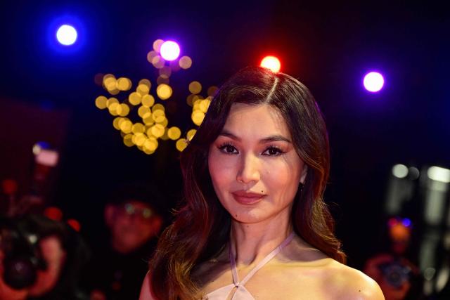 British actress Gemma Chan poses on the red carpet for the film "Josephine" presented in competition at the 76th Berlinale, Europe's first major film festival of the year, in Berlin on February 20, 2026. (Photo by John MACDOUGALL / AFP)