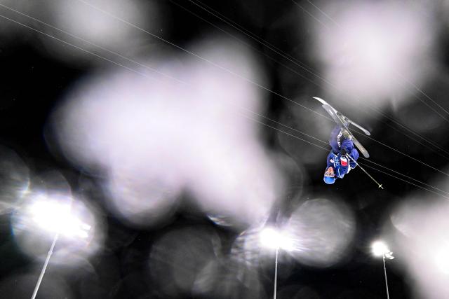 USA's Birk Irving competes in the freestyle skiing men's freeski halfpipe final run 1 during the Milano Cortina 2026 Winter Olympic Games at Livigno Snow Park, in Livigno (Valtellina), on February 20, 2026. (Photo by Kirill KUDRYAVTSEV / AFP)