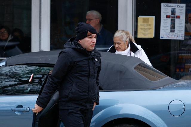 Ruben Torres, father of the late Ofelia Torres, arrives at William Parish for his daughter's funeral Mass in Chicago, Illinois on February 20 2026. Torres gained attention in October 2025 when she posted an Instagram video calling for the release of her father, Ruben Torres Maldonado, from ICE detention while raising awareness about other families in a similar situation. Torres died from a rare form of cancer on February 13. (Photo by KAMIL KRZACZYNSKI / AFP)