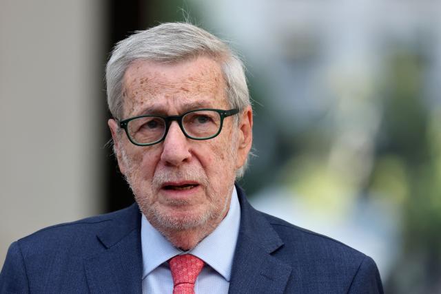 Foreign Minister Alberto van Klaveren speaks during a press conference at La Moneda Palace in Santiago, Chile on February 20, 2026. Secretary of State Marco Rubio said on Fubruary 20, 2026, the United States would refuse visas to several outgoing Chilean officials, in a parting shot at leftist President Gabriel Boric. (Photo by Javier TORRES / AFP)
