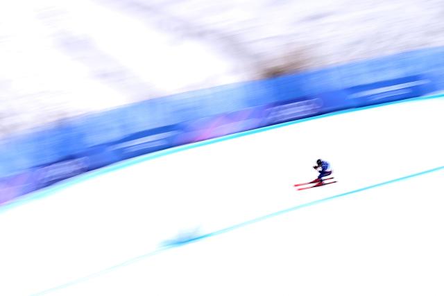 Japan's Ryo Sugai competes in the freestyle skiing men's ski cross seeding during the Milano Cortina 2026 Winter Olympic Games at Livigno Snow Park, in Livigno (Valtellina), on February 21, 2026. (Photo by Kirill KUDRYAVTSEV / AFP)