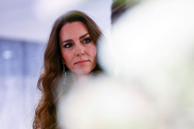 Britain's Catherine, Princess of Wales attends the BAFTA British Academy Film Awards at the Royal Festival Hall, Southbank Centre, in London, on February 22, 2026. (Photo by Jaimi Joy / POOL / AFP)