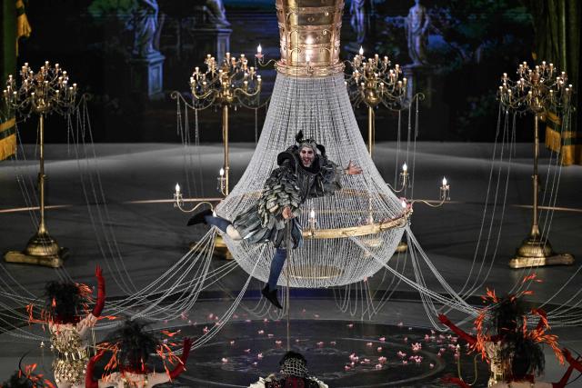 Artists perform during the closing ceremony of the Milano Cortina 2026 Winter Olympic Games at the Verona Arena in Verona, northern Italy, on February 22, 2026. (Photo by Gabriel BOUYS / AFP)