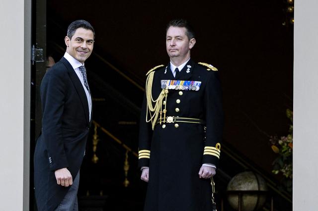 Prime Minister-designate Rob Jetten arrives at Huis ten Bosch Palace for the swearing-in ceremony of the new cabinet in The Hague, The Netherlands on February 23, 2026. The new Dutch government will be sworn in today, with 38-year-old centrist Rob Jetten set to be the country's youngest-ever prime minister. (Photo by Remko de Waal / ANP / AFP) / Netherlands OUT