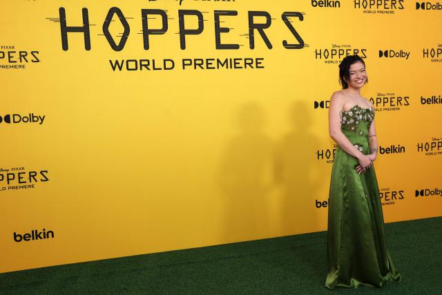 US actress Piper Curda attends the premiere of Disney-Pixar's "Hoppers" at El Capitan Theatre in Los Angeles, California, on February 23, 2026. (Photo by VALERIE MACON / AFP)