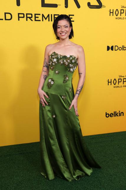 US actress Piper Curda attends the premiere of Disney-Pixar's "Hoppers" at El Capitan Theatre in Los Angeles, California, on February 23, 2026. (Photo by VALERIE MACON / AFP)