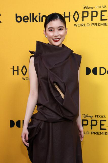 Japanese actress Kyoko Yoshine attends the premiere of Disney-Pixar's "Hoppers" at El Capitan Theatre in Los Angeles, California, on February 23, 2026. (Photo by VALERIE MACON / AFP)