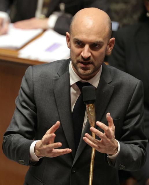 France's Foreign Affairs Minister Jean-Noel Barrot answers during a session of questions to the government at the National Assembly, France's lower house of parliament in Paris on February 24, 2026. (Photo by Thomas SAMSON / AFP)