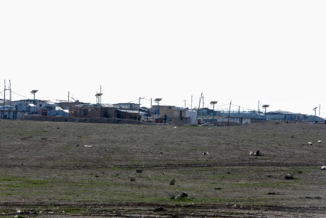 This picture a view of the Al-Hol camp in the northeastern Hasakeh governorate on February 24, 2026. Syrian authorities have closed Al-Hol camp, which long housed relatives of suspected Islamic State group fighters, after emptying the formerly Kurdish-controlled facility, a camp official told AFP on Sunday (Photo by Bakr ALKASEM / AFP)