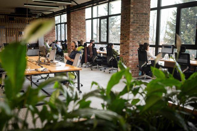 People work in a co-working centre in Bansko on February 13, 2026. Bulgaria's largest ski resort of Bansko in Pirin mountain is becoming a hub for digital nomads, copywriters, enterpreneurs and retirees from around the world. (Photo by Nikolay DOYCHINOV / AFP) / TO GO WITH AFP STORY BY ROSSEN BOSSEV