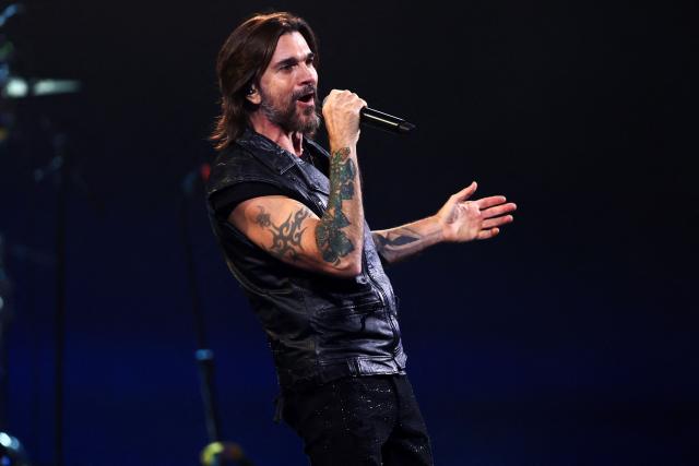 Colombian singer Juanes performs on stage during the 65th Vina del Mar International Song Festival in Vina del Mar, Chile, on February 25, 2026. (Photo by Javier TORRES / AFP)